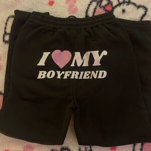 Black Track Pants with Soft Cotton Feel